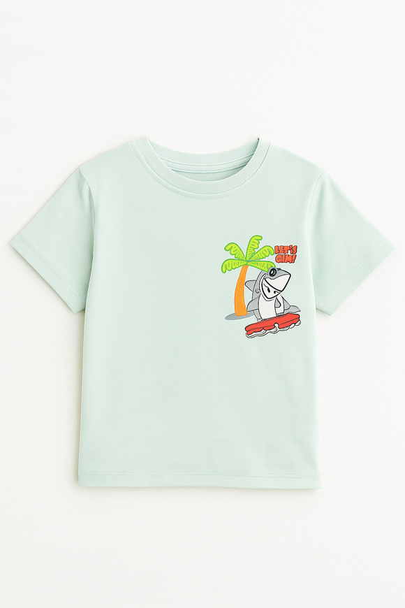 Sky Blue Shark irt Sky Blue