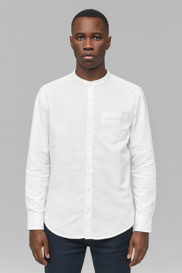 White Men Casual Shirt