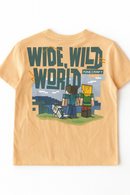 Boys Junior Minecraft Coral T Shirt Orange-3