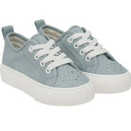 Denim Lace up Sneaker - 0