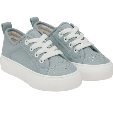 Denim Lace up Sneaker - 0