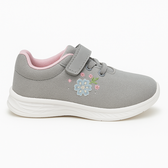 Grey Floral Trainer