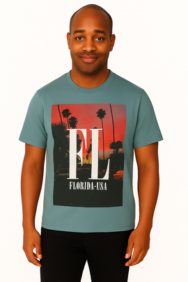 Graphic Tee Green Small