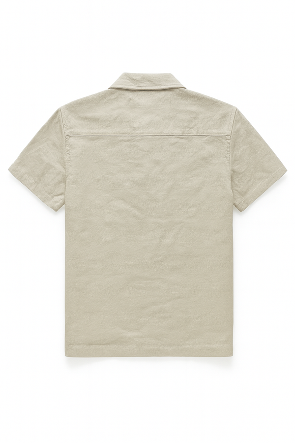 Beige Mens Casual Shirt