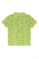 Sage Green Skate Aop Polo-3