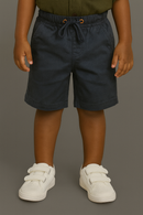 Navy Pullon Shorts-1