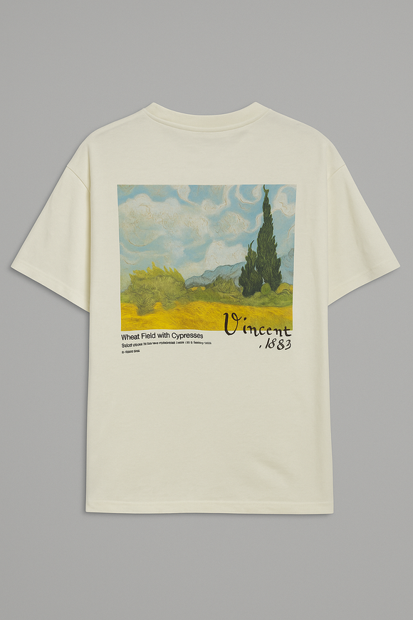 Ivory Van Gogh Printed T Shirt Ivory