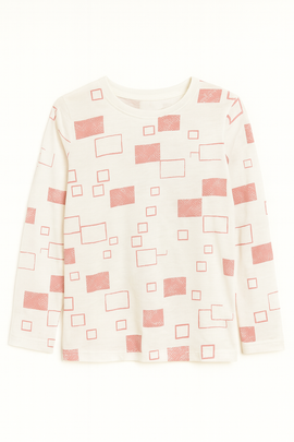 White Pink L S Pajama Sets Assorted - 0