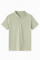 Solid Polo Shirt Green-2