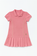 Pink Collared Active Dress Pale Pink-2