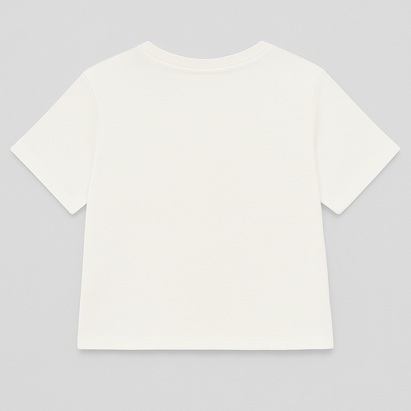 White Drop Shoulder Rope T Shirts White
