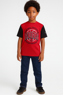 Red Chicago Bulls T Shirt-1