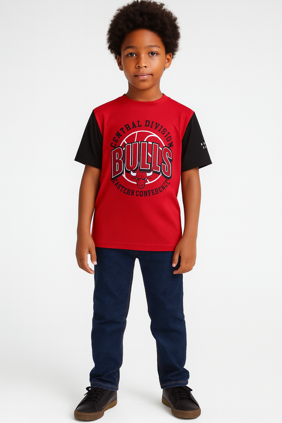 Red Chicago Bulls T Shirt