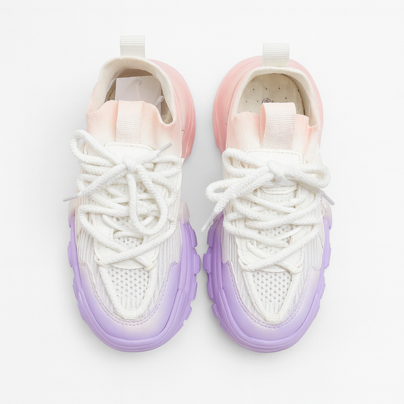 White Heart Detail High Top