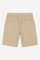 Beige Pullon Shorts-3