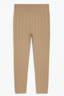 Beige Jacquard Leggings Beige-2