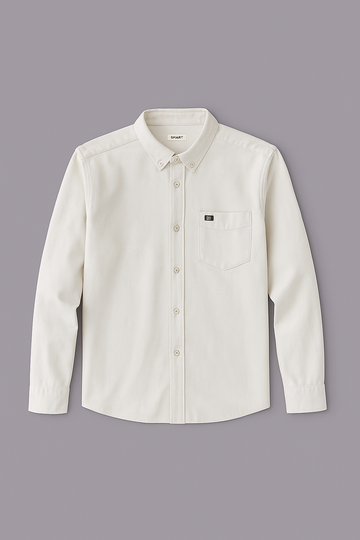 White Mens Casual Shirt - 0