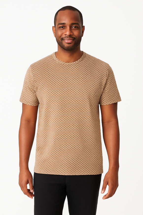 Beige Men T Shirt Beige Small