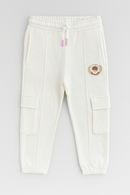White Newyork Embroidery Casual Set White-3