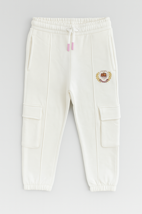 White Newyork Embroidery Casual Set White