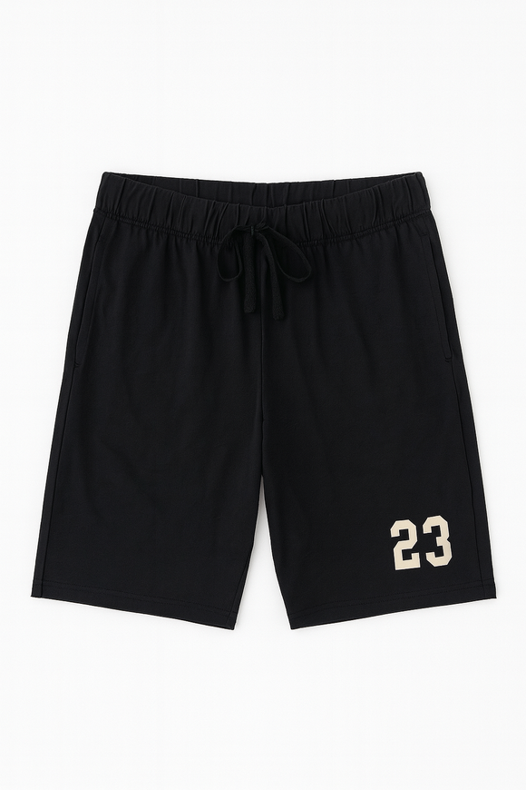 Beige T Shirt And Pyjama Shorts Set Beige