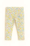 Ivory Floral All Over Print Leggings Ivory-4