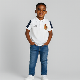 White Pique Rugby Polo REDTAG