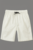 White Pullon Shorts-2
