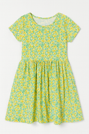 Yellow Floral Knitted Dress Assorted-2