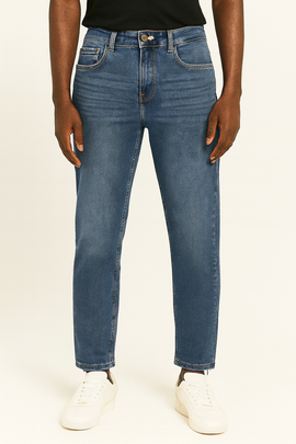 Straight Fit Denim Jeans Darkwash