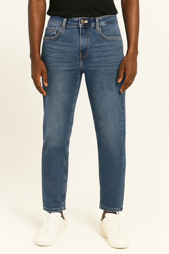 Straight Fit Denim Jeans Darkwash