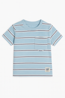 Sky Blue Striped Yarndyed Tshirt-2