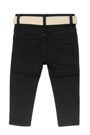Black Belted 5 Pocket Jeans-4