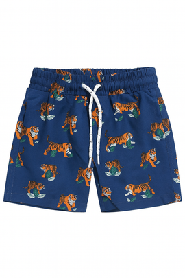 Blue Tiger Aop Swim Shorts - 0