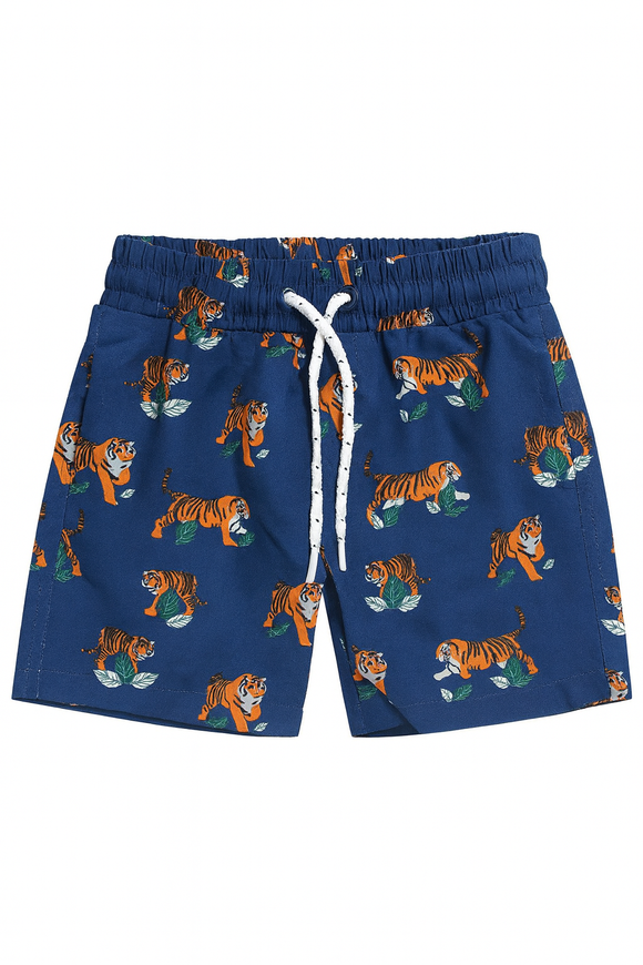 Blue Tiger Aop Swim Shorts