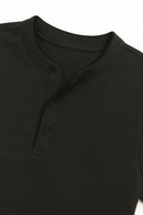 Mandrain Collar Polo Shirt Charcoal-3
