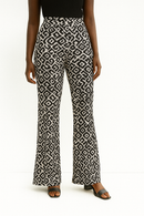 Printed Plisse Wide Leg Pant-1