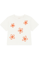 White Drop Shoulder Rope T Shirts White-2