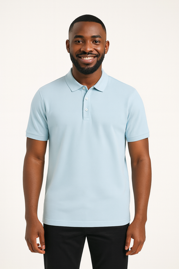 Solid Polo Shirt Sky Blue