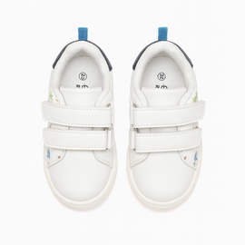 White Dinosaur Print Sneaker - 0