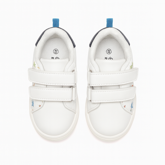 White Dinosaur Print Sneaker