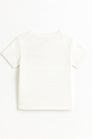 White Henley Jaquard irt White-3
