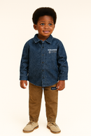 Brown Coloured Knitted Denim Jogger Brown-1