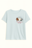 Blue We Bare Bears Printed T Shirt Blue-2