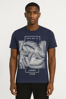 Navy Graphic Tshirt-1