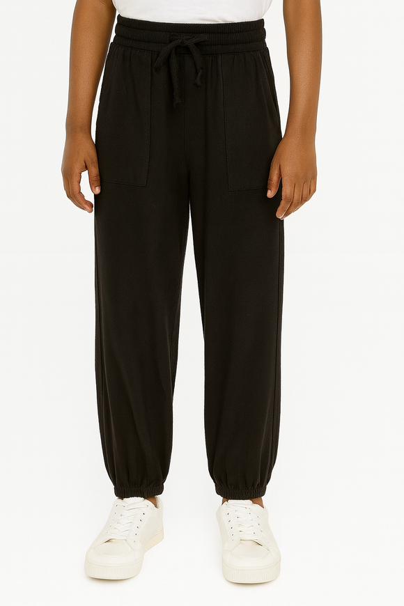 Black Twill Jogger