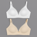 Nude Ivory Laced 2 Pack Nursing Bras-1