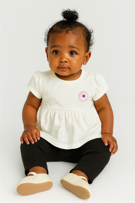 White All Over Print Blouse