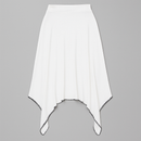 HANKY HEM CONTRAST SKIRT IVORY-2