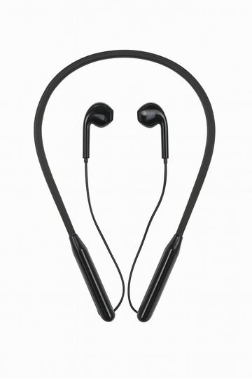 Black Sport Wireless Earbuds - 0